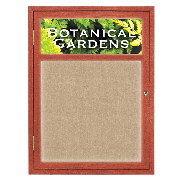 Open Faced Traditional Corkboard, 12x36"